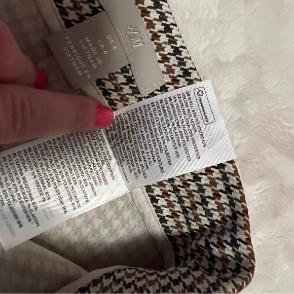 4/$20 - H&M houndstooth pencil skirt women’s size 6 - Picture 8 of 10